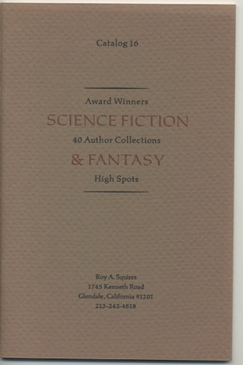CATALOG 16: AWARD WINNERS, 40 AUTHOR COLLECTIONS, HIGHSPOTS