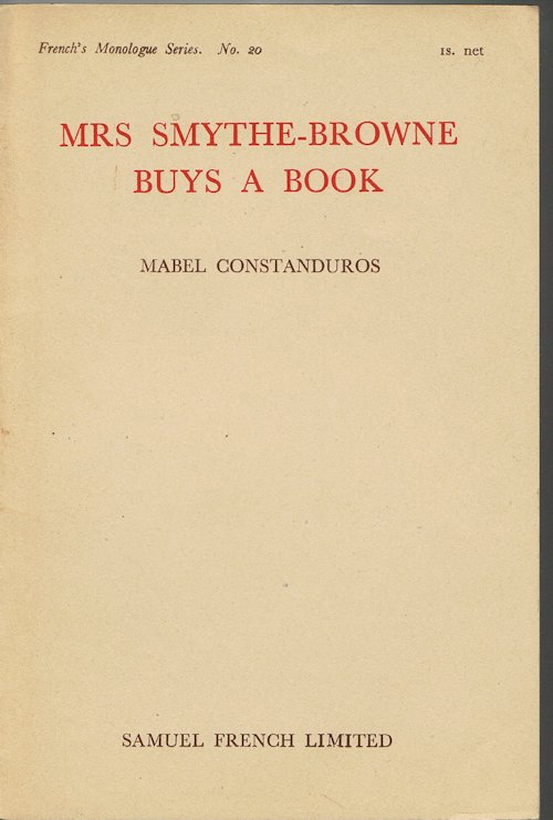 Mrs Smythe-Browne Buys a Book (French's Monologue Series No.20)