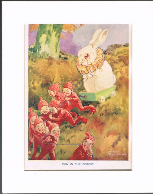 Fun in the Forest (Mounted Book Plate/Print from Bo-Peep's Bumper Book)