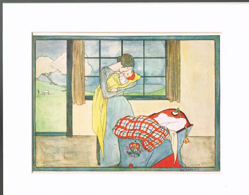 Bye, Baby, Bye! (Mounted Illustration from 'Little Dutchy')