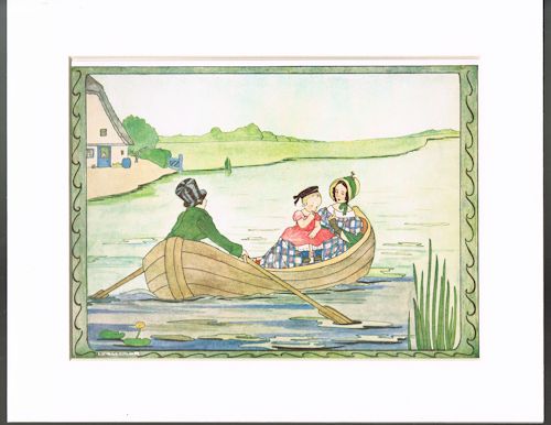 Going to Town (Mounted Illustration from 'Little Dutchy')