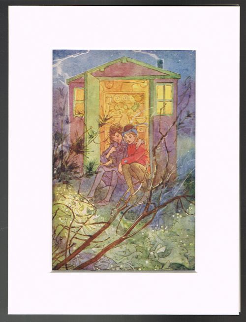 With Spring Comes Wendy (Mounted Illustration from 'The Story of Peter Pan')