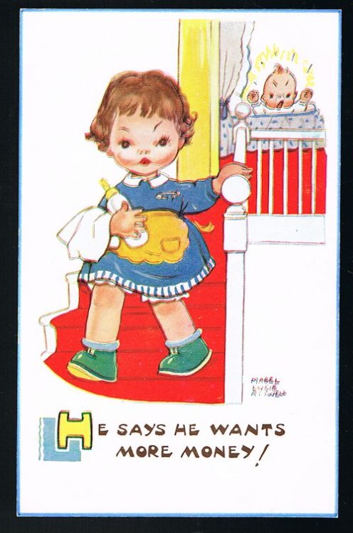 He Says He Wants More Money! Postcard