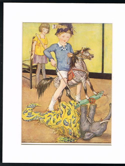 St George & the Dragon (Mounted Illustration from 'The Wonder Book')