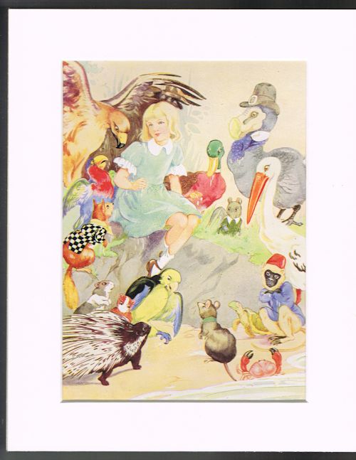 How to Get Dry Again (Mounted Illustration from Alice in Wonderland)