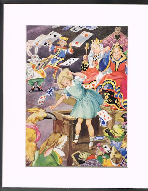 Pack of Cards (Mounted Illustration from Alice in Wonderland )