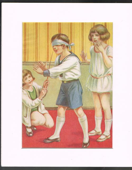 Blind Man's Buff (Mounted Illustration from 'Our Darlings')