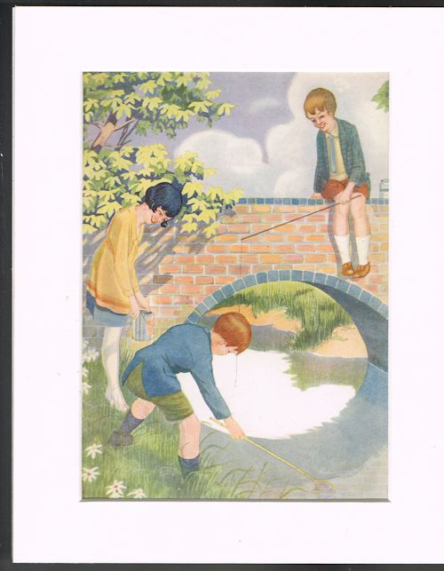Fishing (Mounted Illustration from 'Our Darlings')