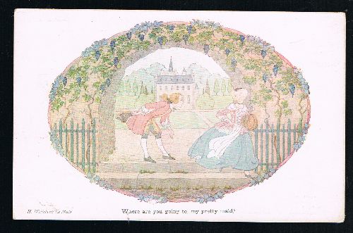Where Are You Going My Pretty Maid Postcard