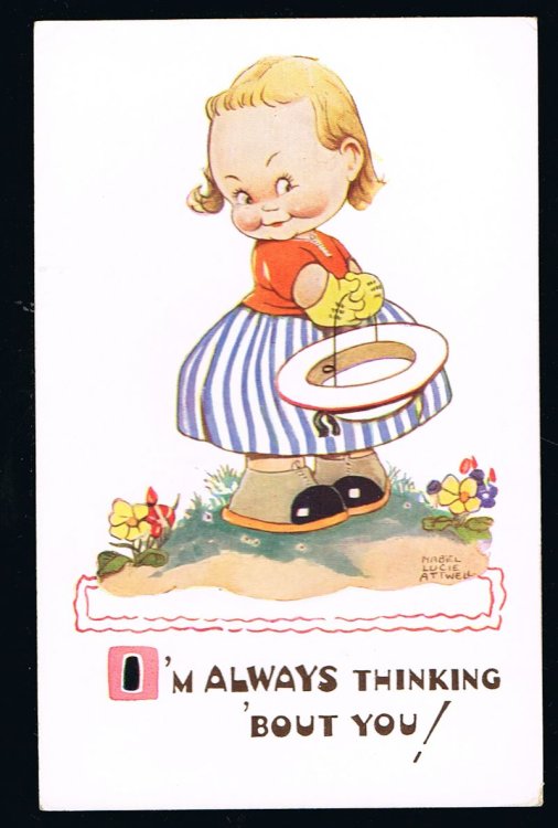 I'm Always Thinking 'Bout You Postcard