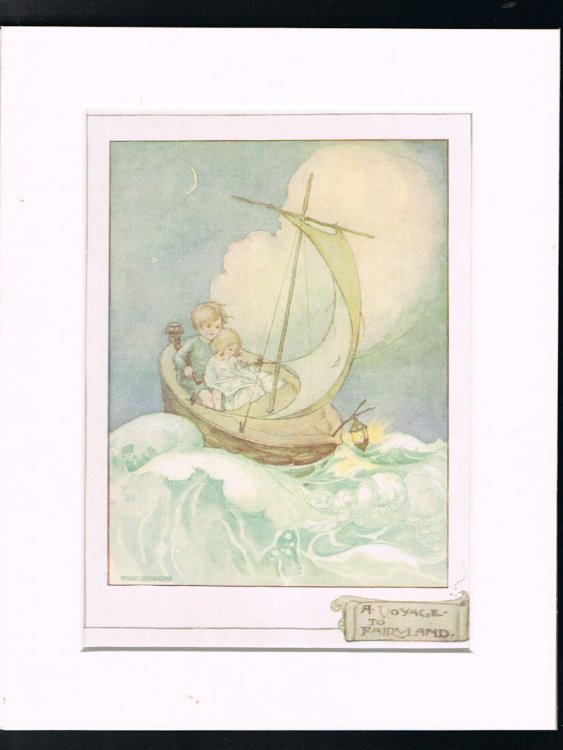 A Voyage to Fairyland [Mounted Plate from The Sleepy-Song Book]