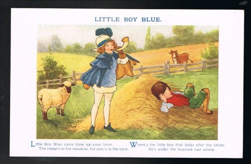 Little Boy Blue Nursery Postcard