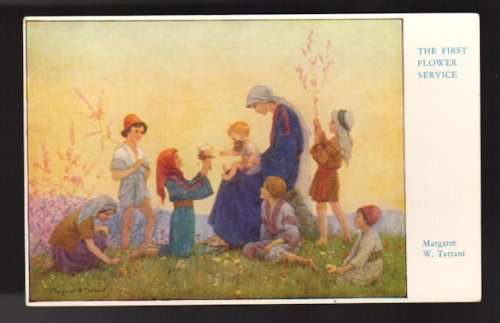 The First Flower Service Postcard