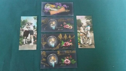 French New Year Greetings Bookmark Cards x 6