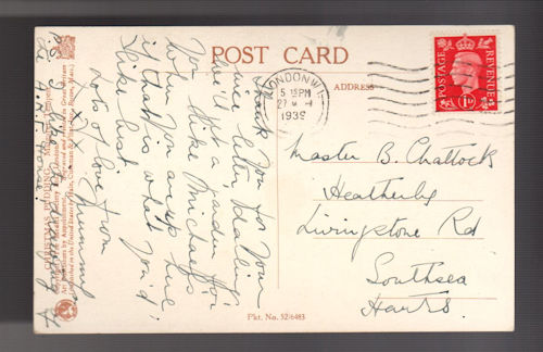 Christmas Pudding Postcard