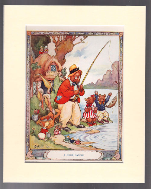 A Good Catch! (Mounted Print from Puck Annual 1932)
