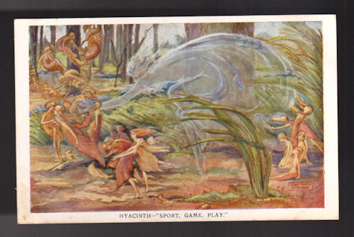 Hyacinth - Sport, Game Play- Fairy Postcard