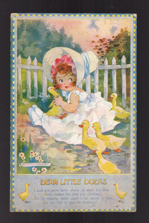 Dear Little Ducks Postcard