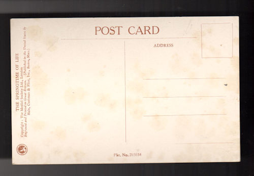 Over the Hills and Far Away Postcard - The Springtime of Life Series