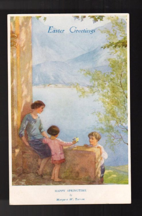 Happy Springtime Easter Postcard