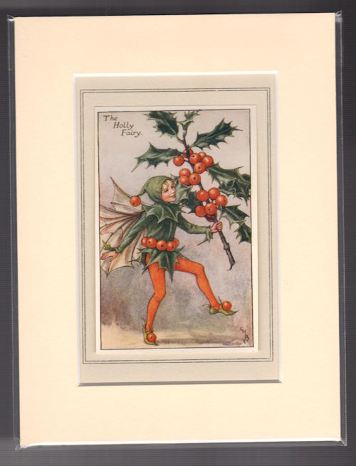 The Holly Fairy (Mounted Print from Autumn Songs with Music)