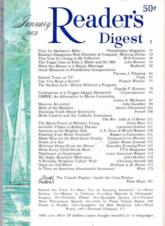 Reader's Digest Magazine January 1969