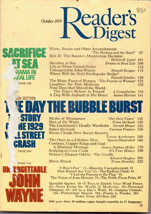 Reader's Digest Magazine October 1979