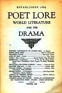 Poet Lore A Quarterly of World Literature -Winter, 1968