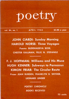 POETRY MAGAZINE: April 1954