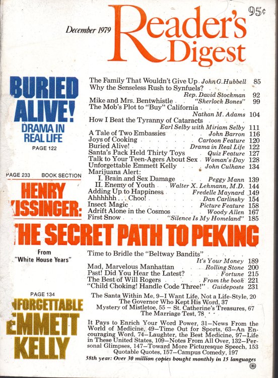 Reader's Digest Magazine December 1979