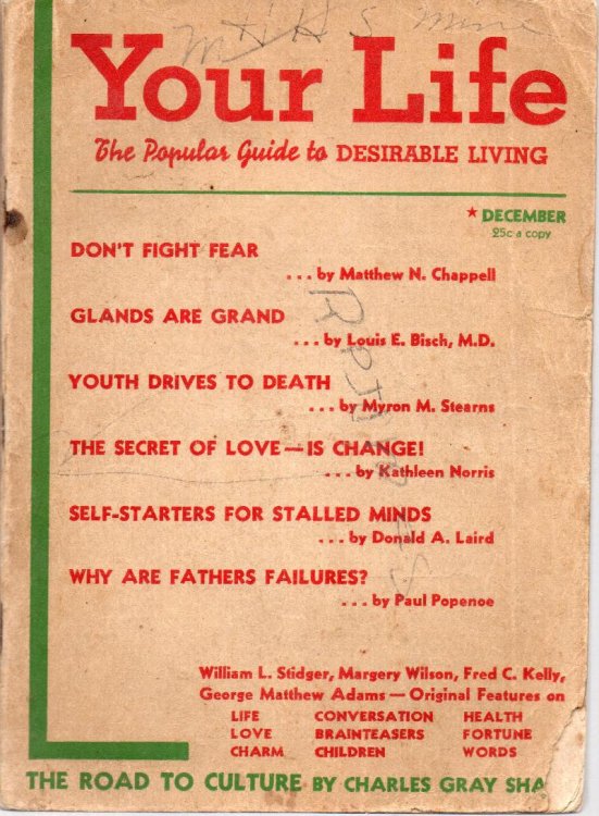 Your Life: The Popular Guide To Desirable Living