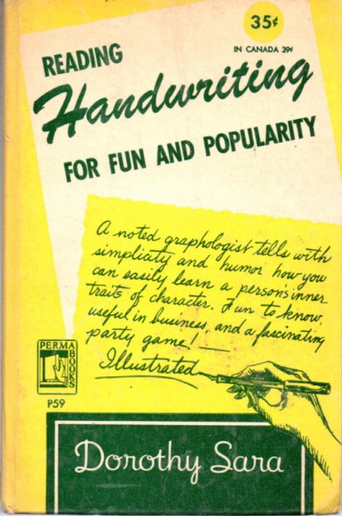 Reading Handwriting for Fun and Popularity