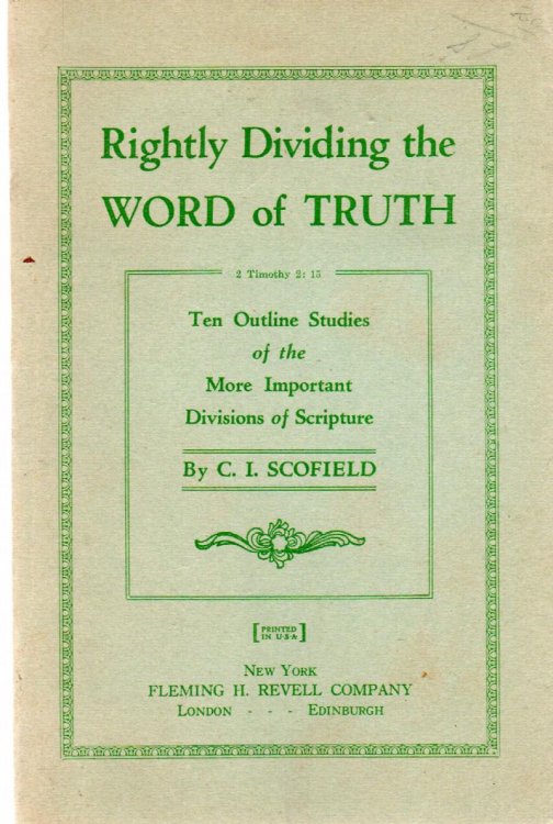 Rightly Dividing The Word of Truth