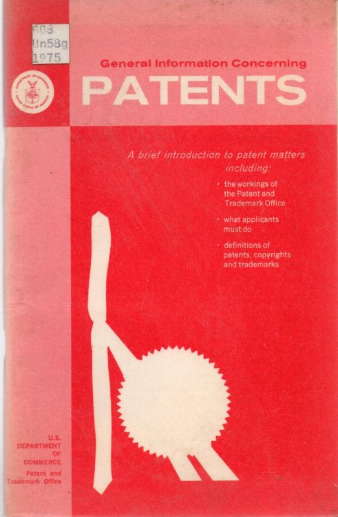 General Information Concerning Patents