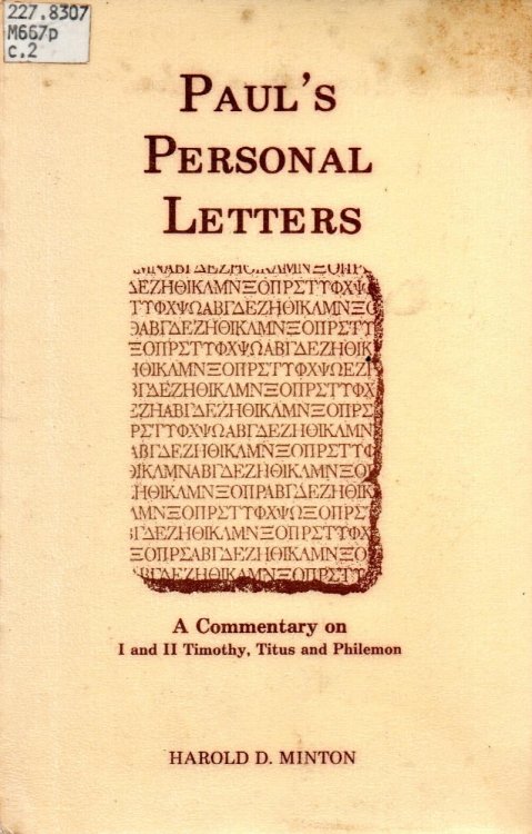 Paul's Personal Letters
