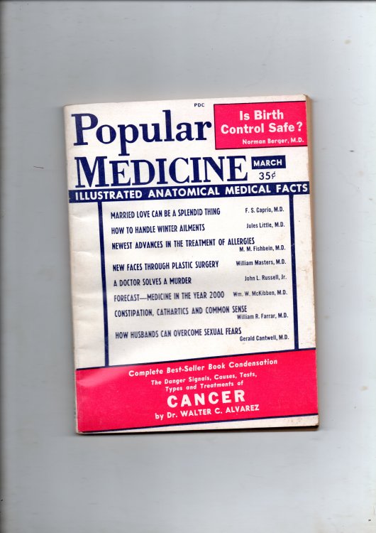 Popular Medicine Magazine March 1960