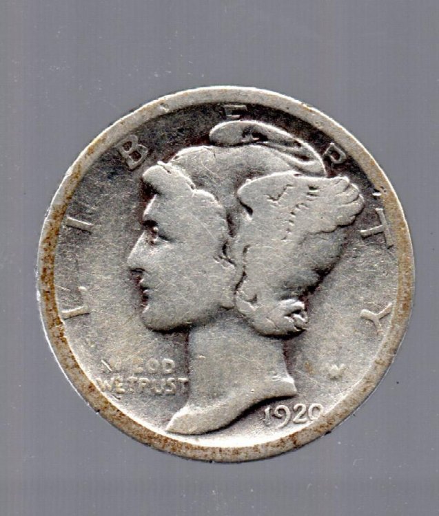 1920 Mercury Head Dime
