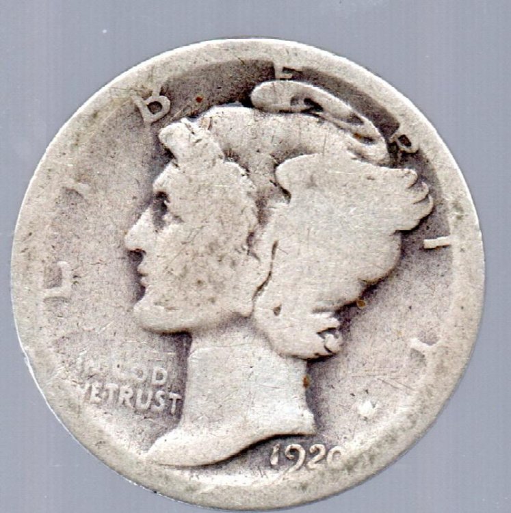 1920 D Mercury Head Dime