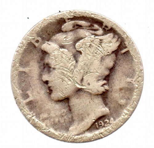 1924 D Mercury Head Dime