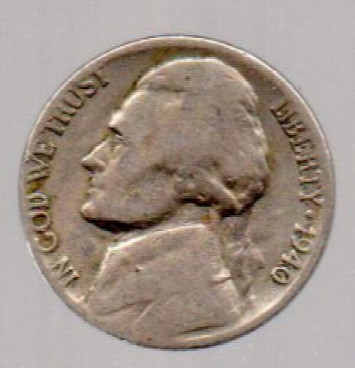 1940 S Jefferson Nickel