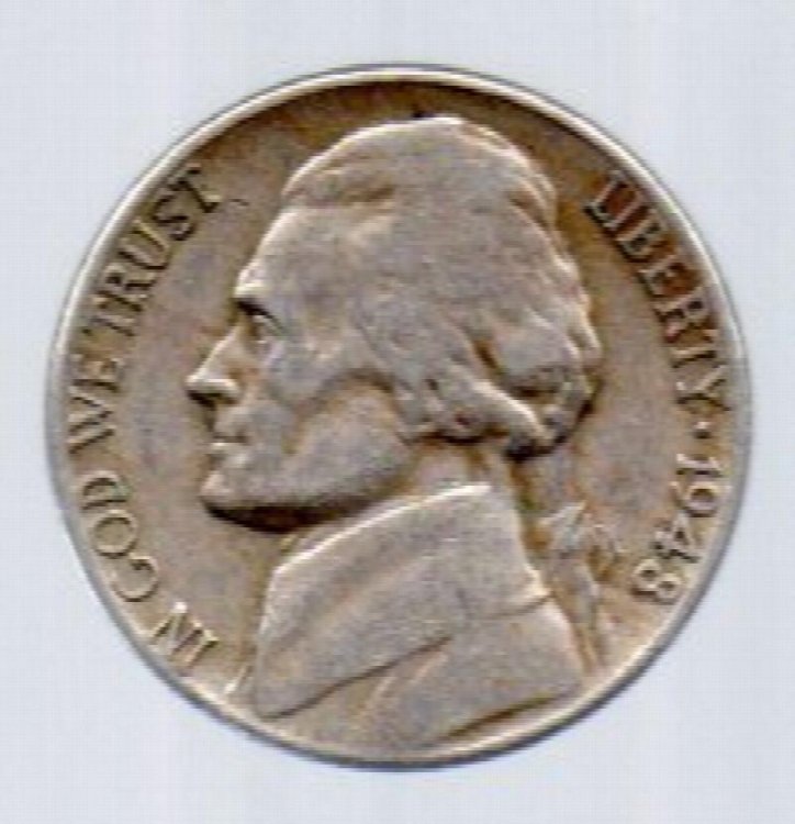 1948 P Jefferson Nickel