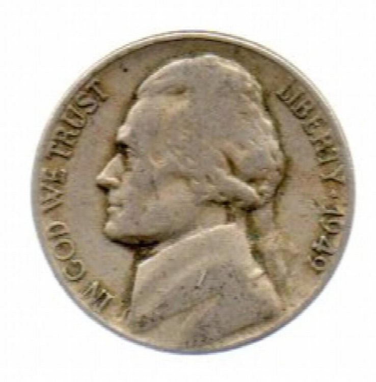 1949 P Jefferson Nickel