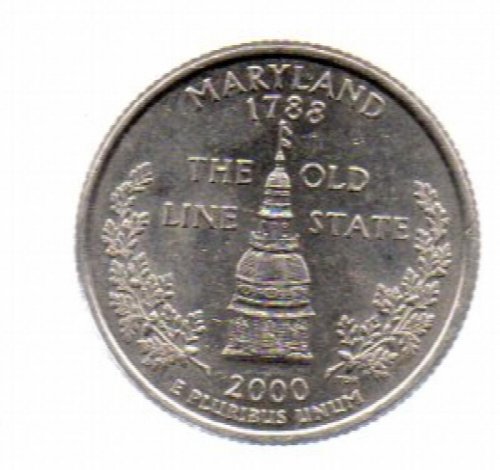 2000 P Washington Maryland State Quarter