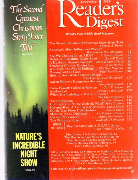 Reader's Digest Magazine December 1989