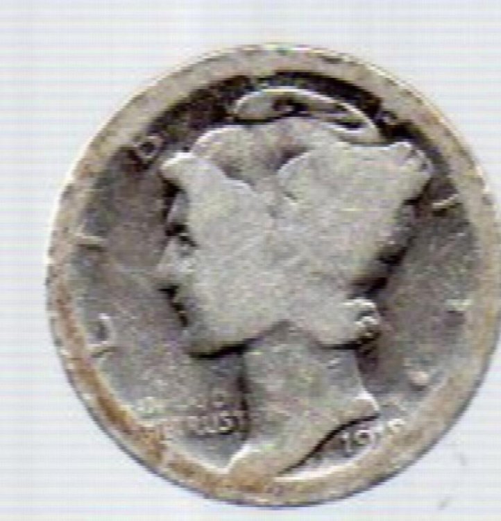 1918 S Mercury Head Dime