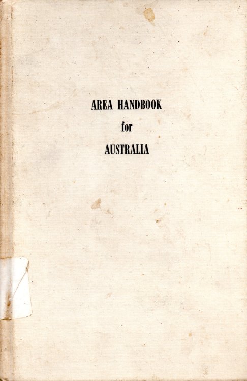 Area Handbook For Australia
