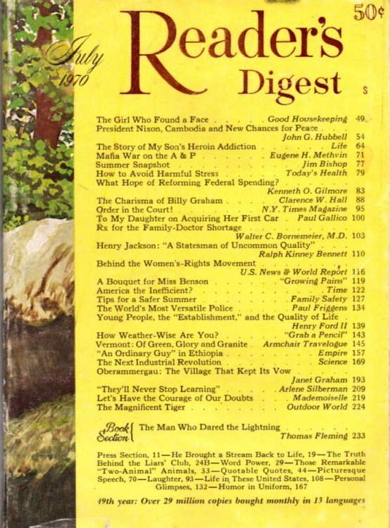 Reader's Digest Magazine July 1970