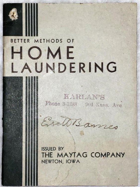 Better Methods of Home Laundering
