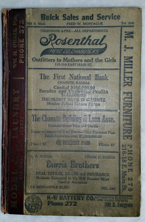 Polk's Chanute City Directory 1927-1928.