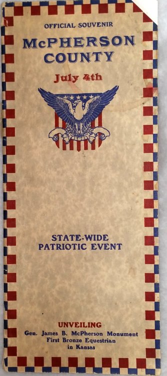 Major General James B. McPherson. Grand State-Wide Patriotic Day: Unveiling Statue to General McPherson, July 4, 1917